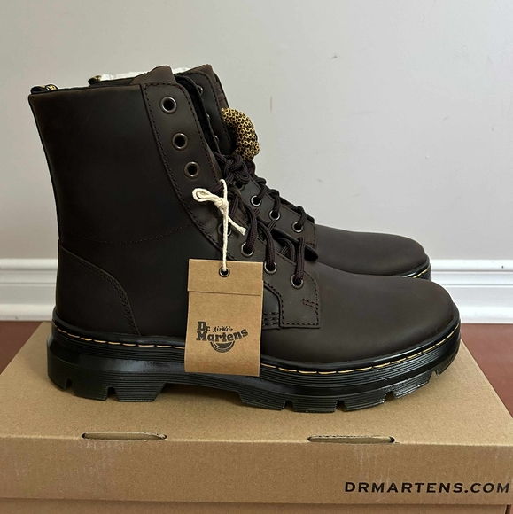 Dr.Martens combs leather boots unisex - dark brown - Picture 2 of 6